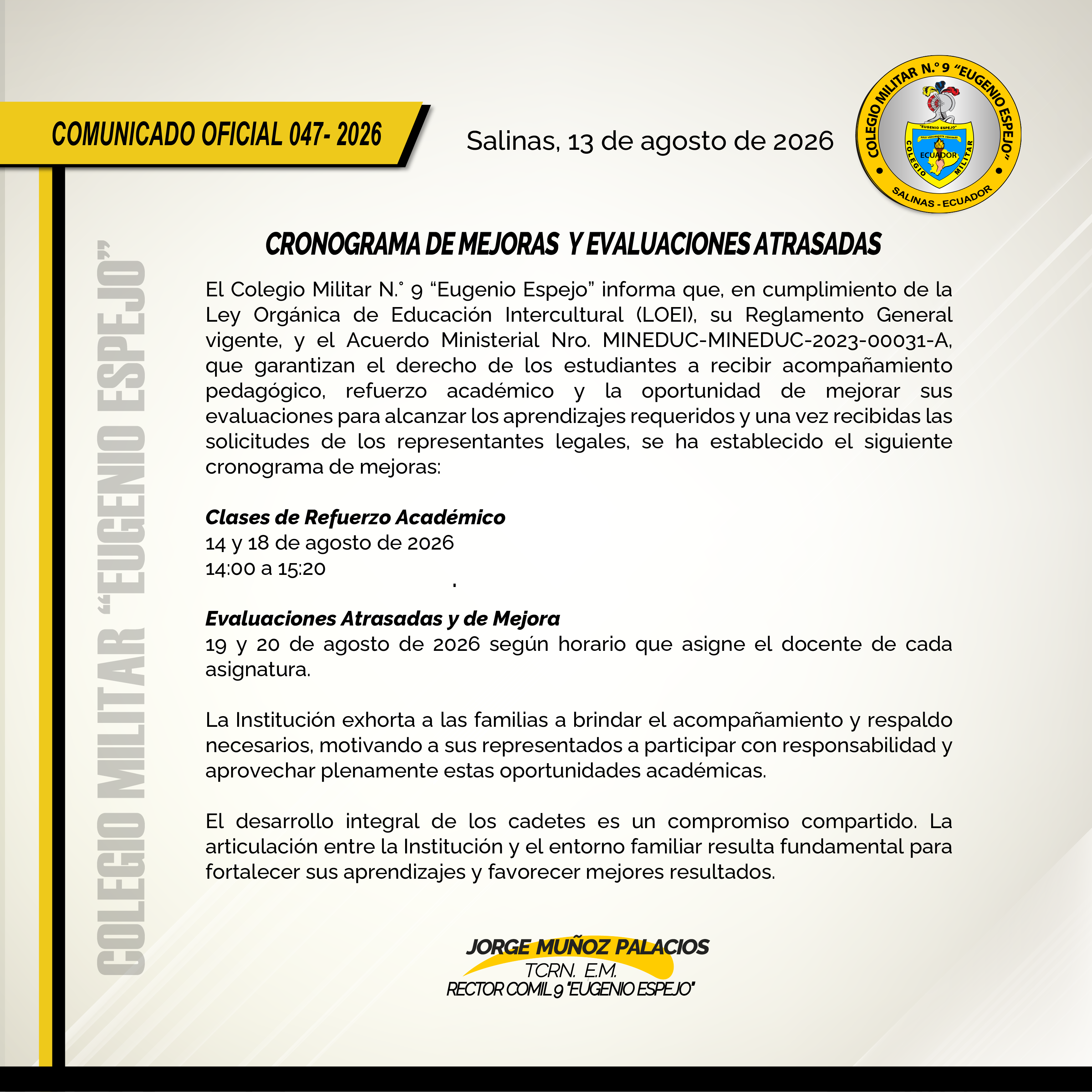 CRONOGRAMA DE MEJORAS 